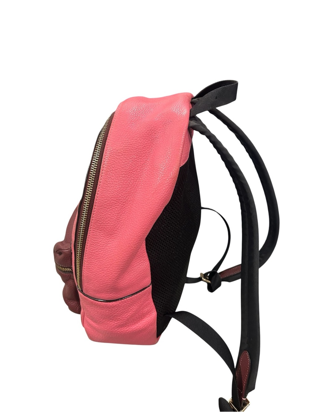 Coach Charlie Pink Two-Tone Leather Medium Backpack - Picture 3 of 7